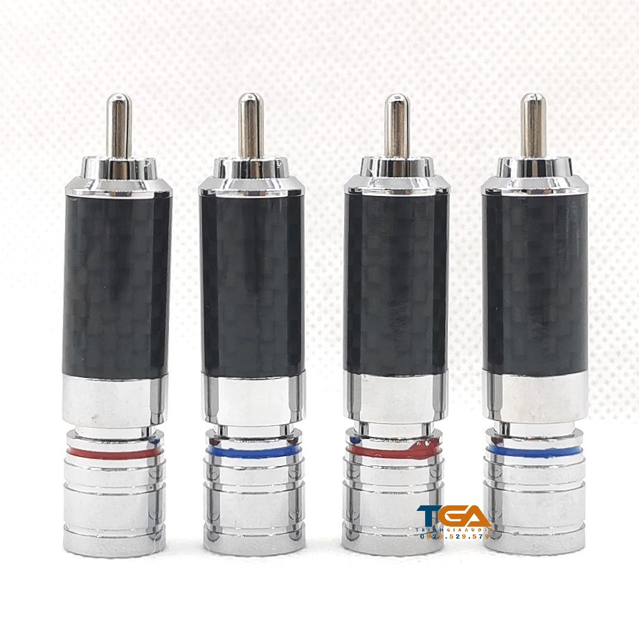 Jack AV Cacbon đen, chân đồng, tiếp xúc cực tốt.