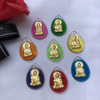 Mặt phật bà quan âm đá đủ màu dùng làm vòng cổ