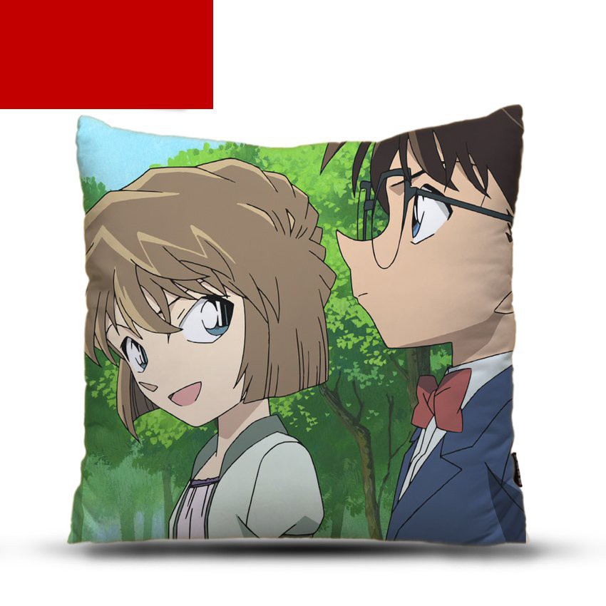 Gối IN HÌNH Thám Tử Lừng Danh Conan anime chibi xinh xắn tiện lợi chất đẹp gồ cả vỏ và ruột