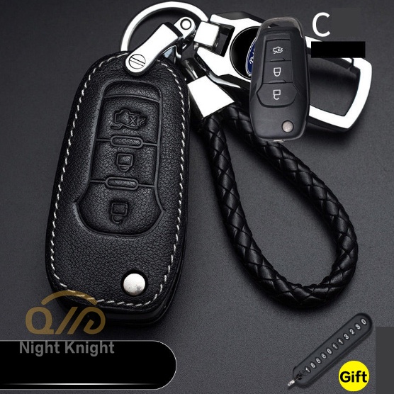 Vỏ bảo vệ chìa khóa điều khiển từ xa thiết kế cho xe hơi Ford Ranger Everest Focus Fiesta Ecpsport Escape