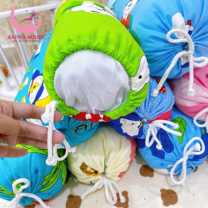 Gối ôm cho bé vải Thắng Lợi 60-70cm, gối mềm mát, nhiều họa tiết hoạt hình dễ thương quen thuộc