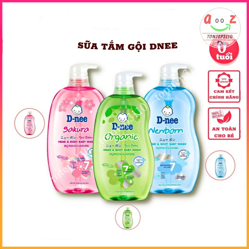 Sữa Tắm Gội Dnee An Toàn Cho Da Của Bé