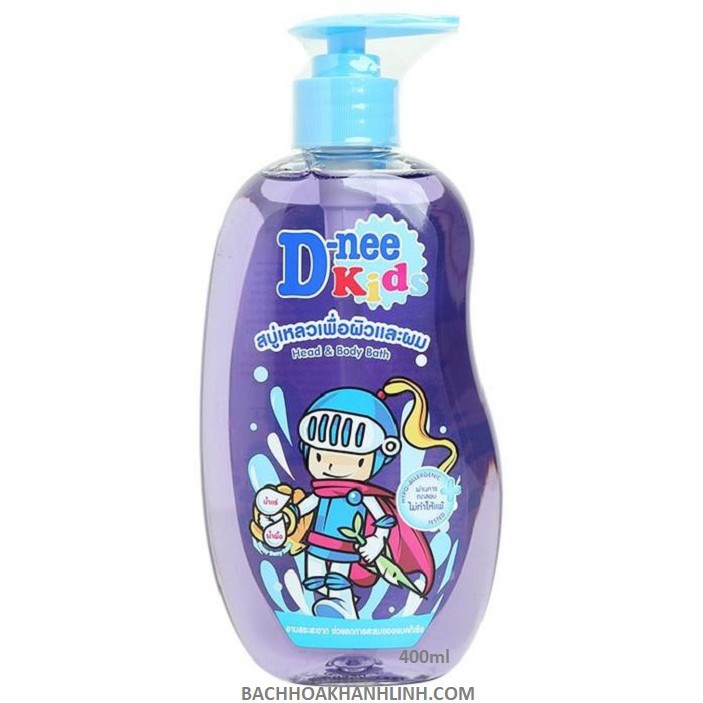 Tắm Gội Trẻ em Dnee Kids 400ml Tím