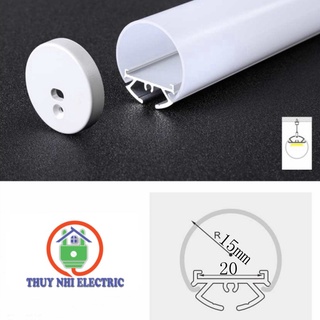 Đèn LED thanh nhôm định hình tròn phi 30 treo trần
