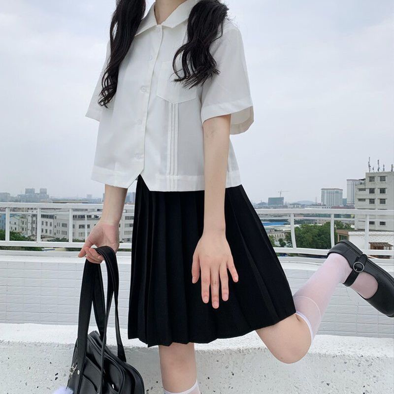 Áo Sơ Mi Nữ Tay Ngăn Áo Khoác Ngoài Ulzzang Thời Trang Trẻ