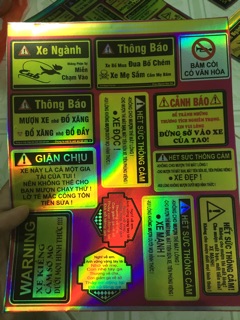 Tem sét cảnh báo 7 màu