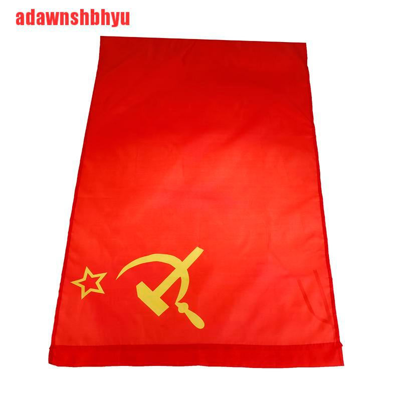 [adawnshbhyu]60*90cm Red CCCP Union of Soviet Socialist Republics USSR Flag Banner Home Decor