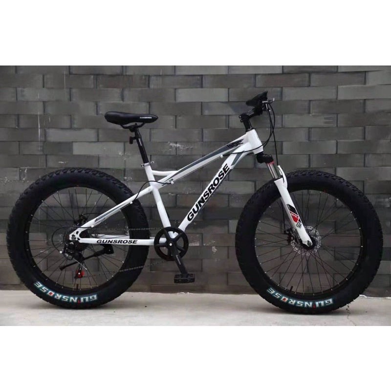 XE ĐẠP BÁNH BÉO GIẢM XÓC KÉP GUNSROSE