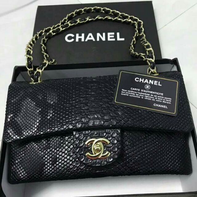 CHANEL CLASSIC SUPER VẢY RỒNG, CHẦN Ô DA FULLBOX