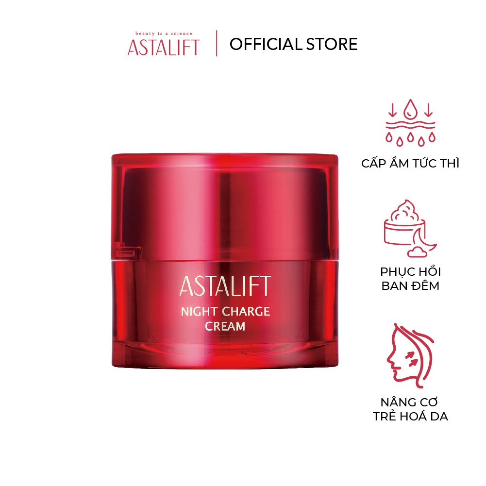 Kem Dưỡng Da Ban Đêm Giúp Tái Tạo, Cung Cấp Ẩm Mang Đến Làn Da Mềm Mại Căng Mịn  Astalift Night Charge Cream 30g