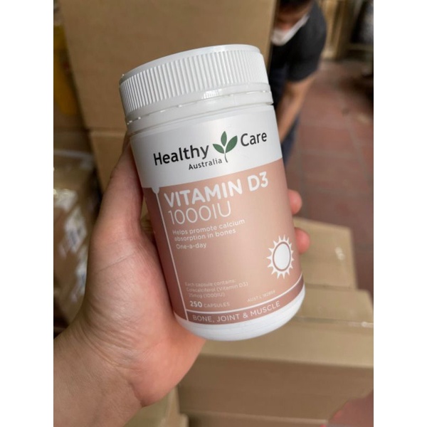VITAMIN D3 1000IU HEALTHYCARE CHO NGƯỜI LỚN