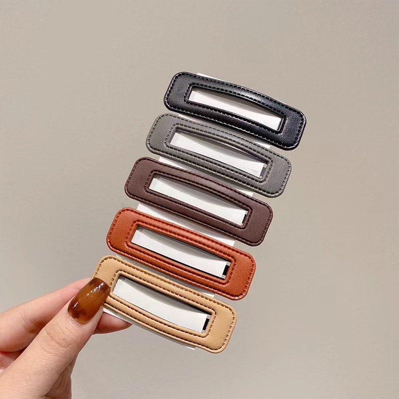 set 5 kẹp bấm kẹp tóc nữ hình chữ nhật siêu xinh