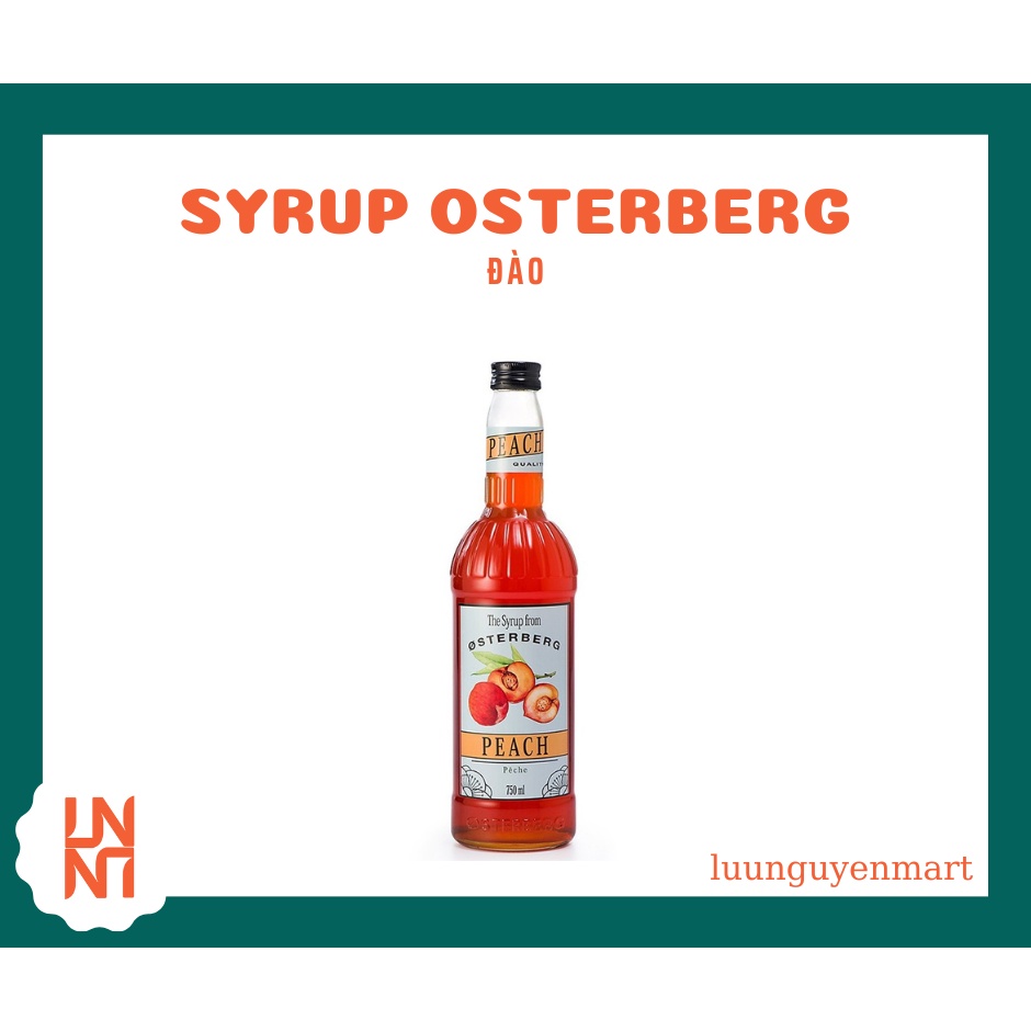 Siro/Syrup Osterberg Đào - Chai 750ml