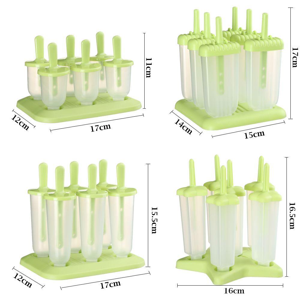 Set 6 Khay Silicone Làm Kem / Bánh Tráng Miệng DIY