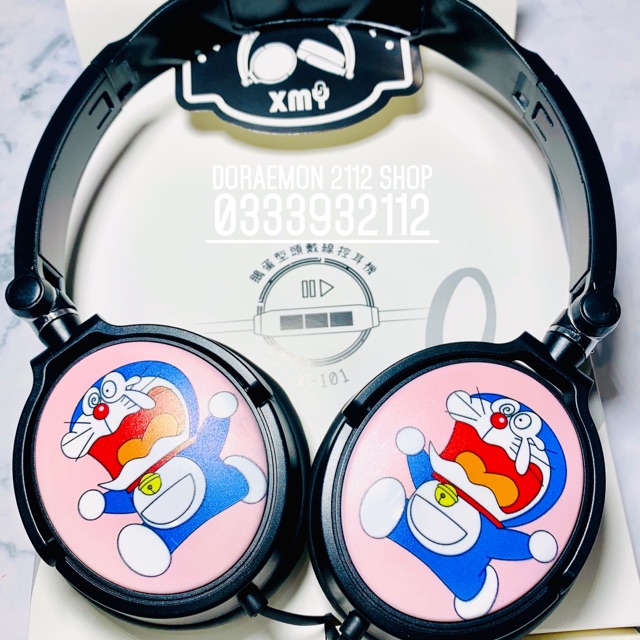 Tai nghe headphone gấp gọn DORAEMON