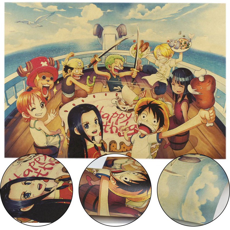 Sale 70% Poster Treo Tường In Hình Nhân Vật Phim Hoạt Hình One Piece, Multicolor Giá gốc 20,000 đ - 104B52-1