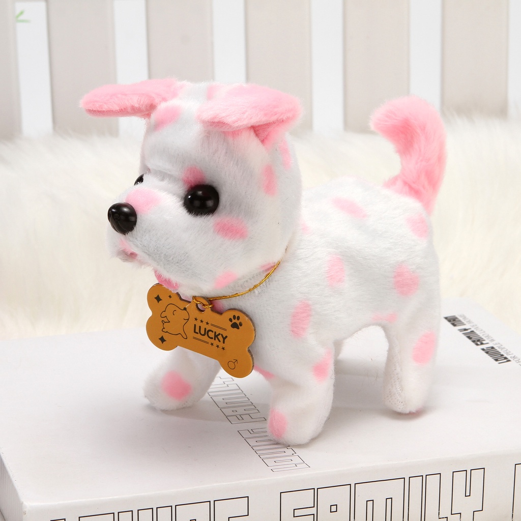 Thú nhồi bông, Chó bông biết đi biết sủa, Đồ chơi chó bông đáng yêu cho bé, Chó nhồi bông biết đi cực xinh cho trẻ em