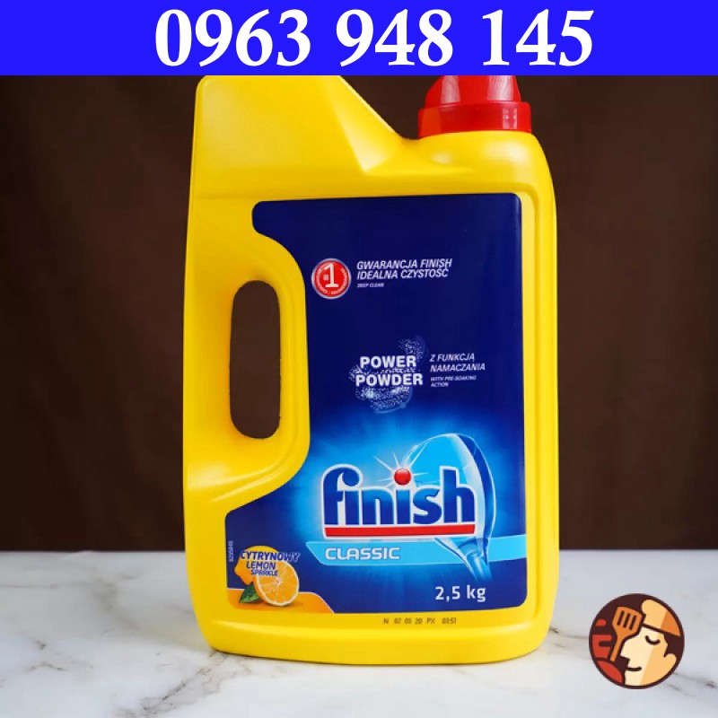 Combo Bột rửa bát Finish 2,5kg + bóng finish 750ml + muối Finish 1.5kg - HANOIMART