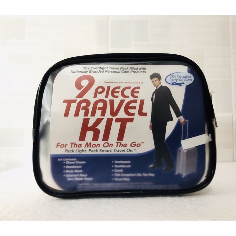 Bộ kit đi du lịch TravelkitMan 9 món tiện dụng dành cho nam giới