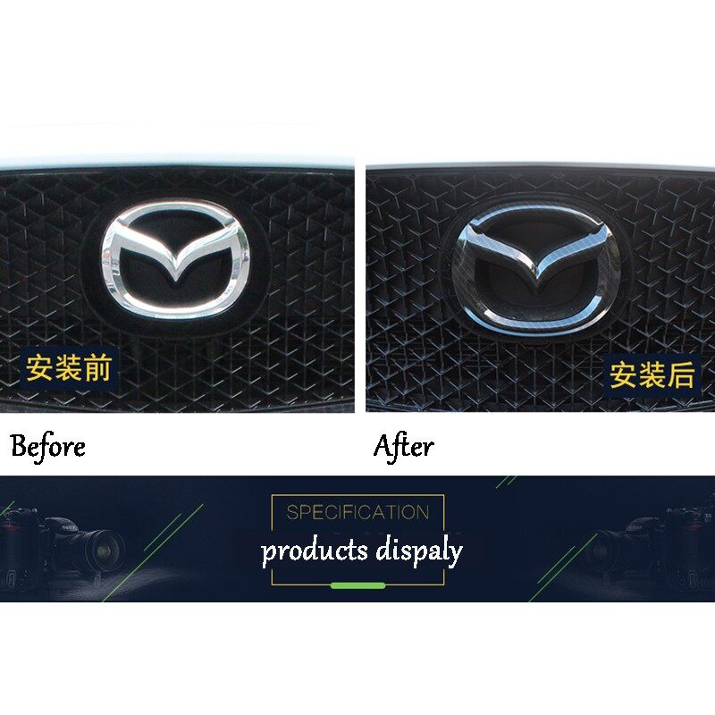 Ốp Trang Trí Cản Trước Bằng Sợi Carbon Cho Xe Hơi Zerui Mazda CX-5 CX5 2017-2022