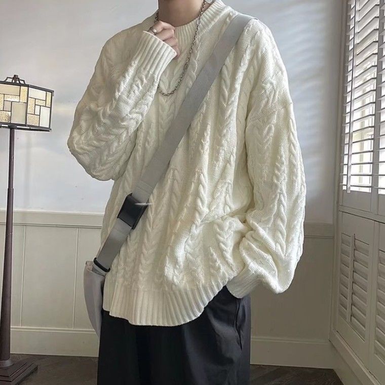 Áo Sweater Chui Đầu Dáng Rộng Kiểu Retro Thời Trang Mùa Thu 2022 Cho Nam