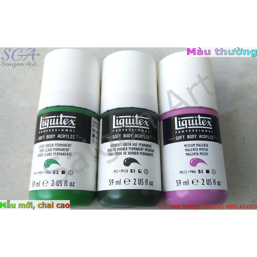 Màu Acrylic LIQUITEX Professional SOFT BODY (Nhóm 1)