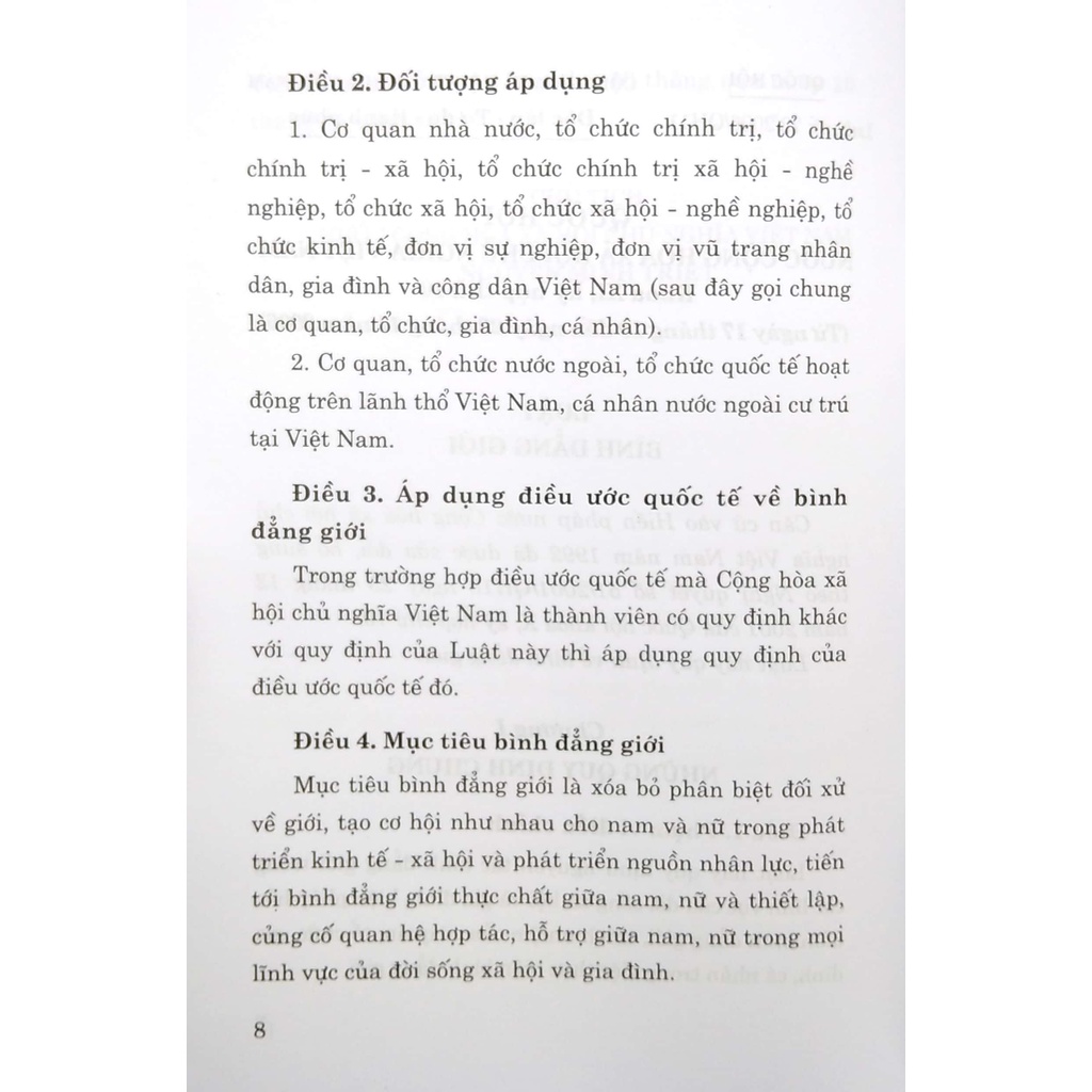Sách Luật Bình Đẳng Giới (Hiện Hành)