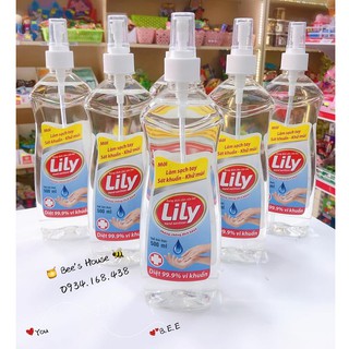 Chai Xịt rửa tay khô sát khuẩn Lily