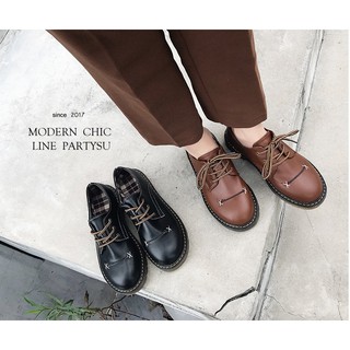 [ Hàng order ] Giày oxford thêu mũi ( Có ảnh thật 2 màu )