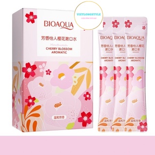 Nước Súc Miệng Dạng Gói Nhỏ Trắng Răng Chống Hôi Miệng Hương Cam Bạc Hà Hoa Anh Đào Bioaqua Venzen