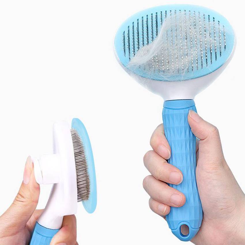 Lược chải lông chó mèo tự động bằng thép không gỉ chống trượt