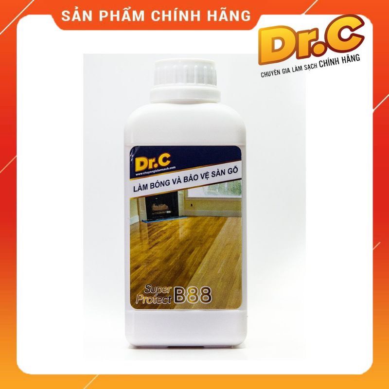 Dung Dịch Phủ Bóng Tạo Lớp Bảo Vệ Sàn, Chống Trơn Trượt Sàn Gỗ Dr.C Chai 500ml - B88 - 01