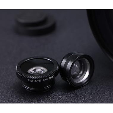 Ống Kính Fisheye Góc Rộng 3 Trong 1 Cho Iphone Samsung