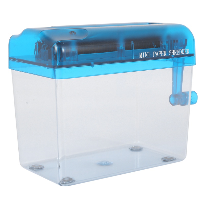 Máy nghiền giấy mini màu xanh dương