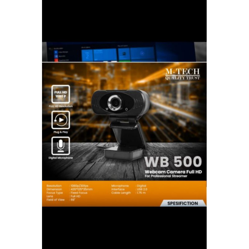 Webcam M-tech Wb500 Độ Phân Giải 1080p Full Hd Có Micro | BigBuy360 - bigbuy360.vn