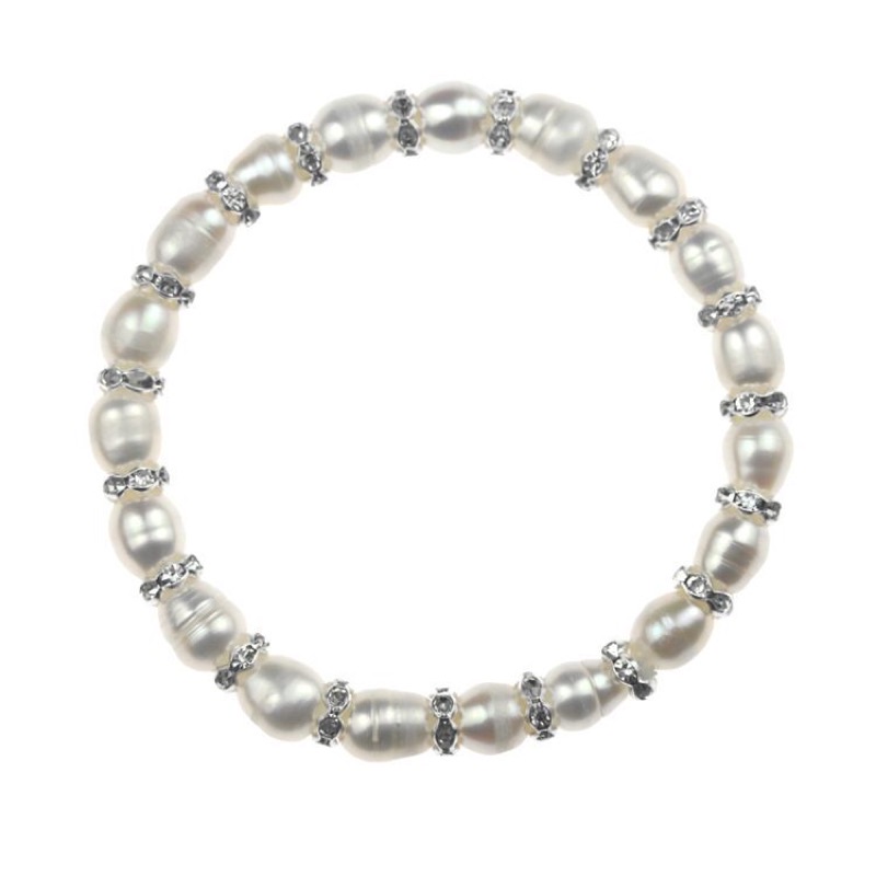 Vòng tay gạo mix charm đá