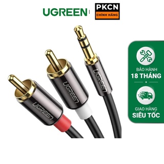 Dây audio 3.5mm ra 2 đầu rca ugreen av116