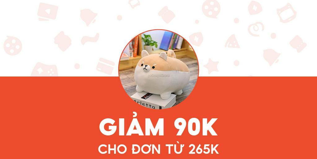 - Gấu Bông Online - Giảm 90K cho Thú Bông Corgi Béo 50cm