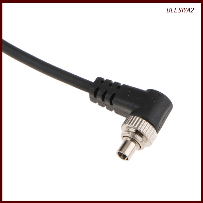 [BLESIYA2]3.5mm to Male Flash PC Sync Cable Screw Lock for Trigger Studio Light Camera