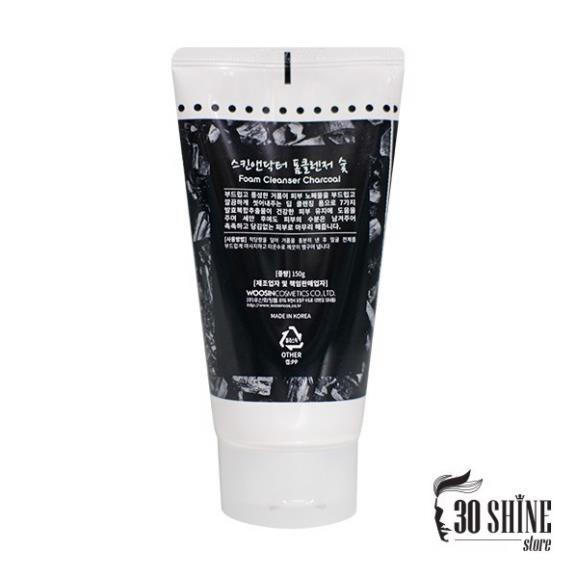 Sữa Rửa Mặt Cho Nam Skin&Dr Than Hoạt Tính 100g - Trắng da kiềm dầu - 30Shine phân phối chính hãng