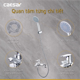 [Caesar] Vòi sen nóng lạnh Caesar S493C