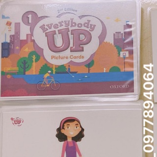 FLASHCARD EVERYBODY UP 1 ☘ ép plastics♥️giáo cụ đồ dùng dạy học hiệu quả cho giáo viên ♥️ Flashcards Tiếng Anh💯