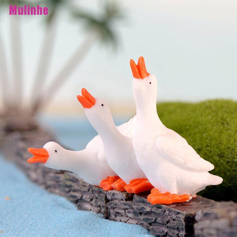 Đồ trang trí Ngỗng Mini Dùng Trang Trí Sân Vườn Độc Đáo