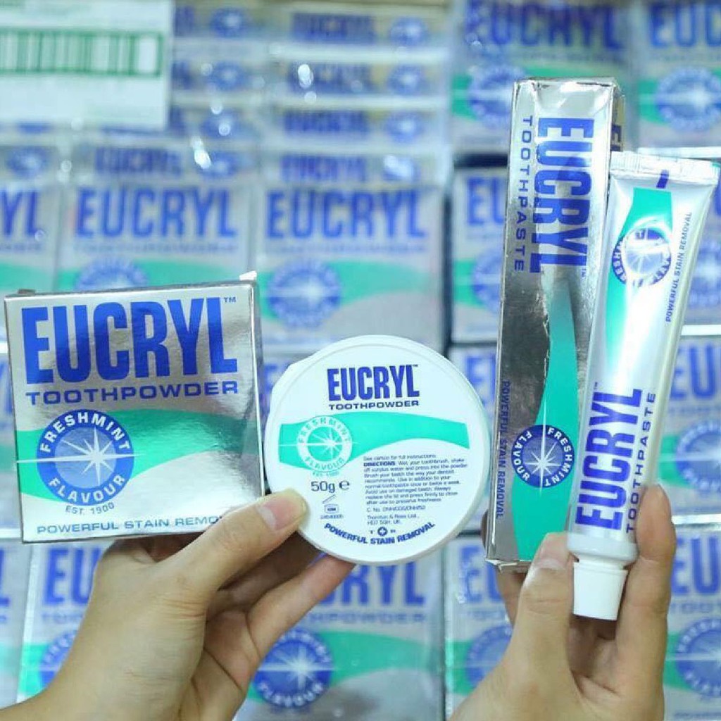 Combo làm trắng răng Eucryl của Anh