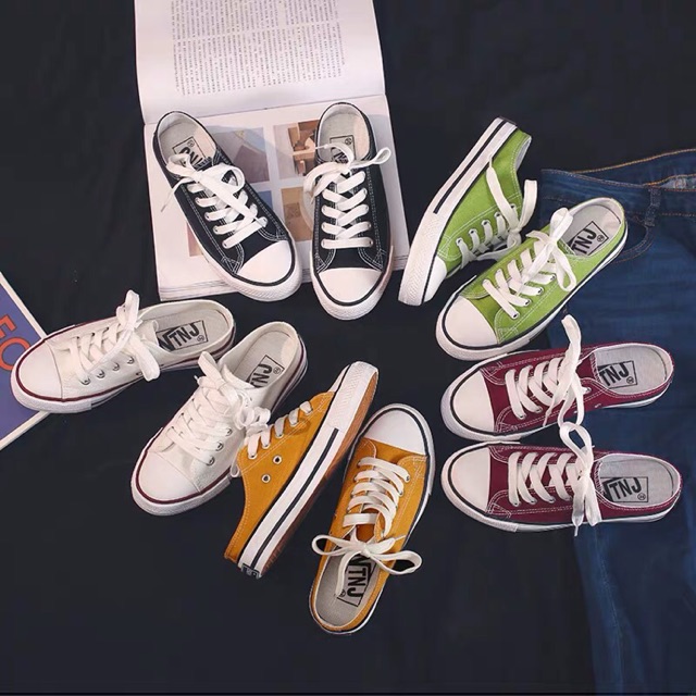 Giày lười canvas