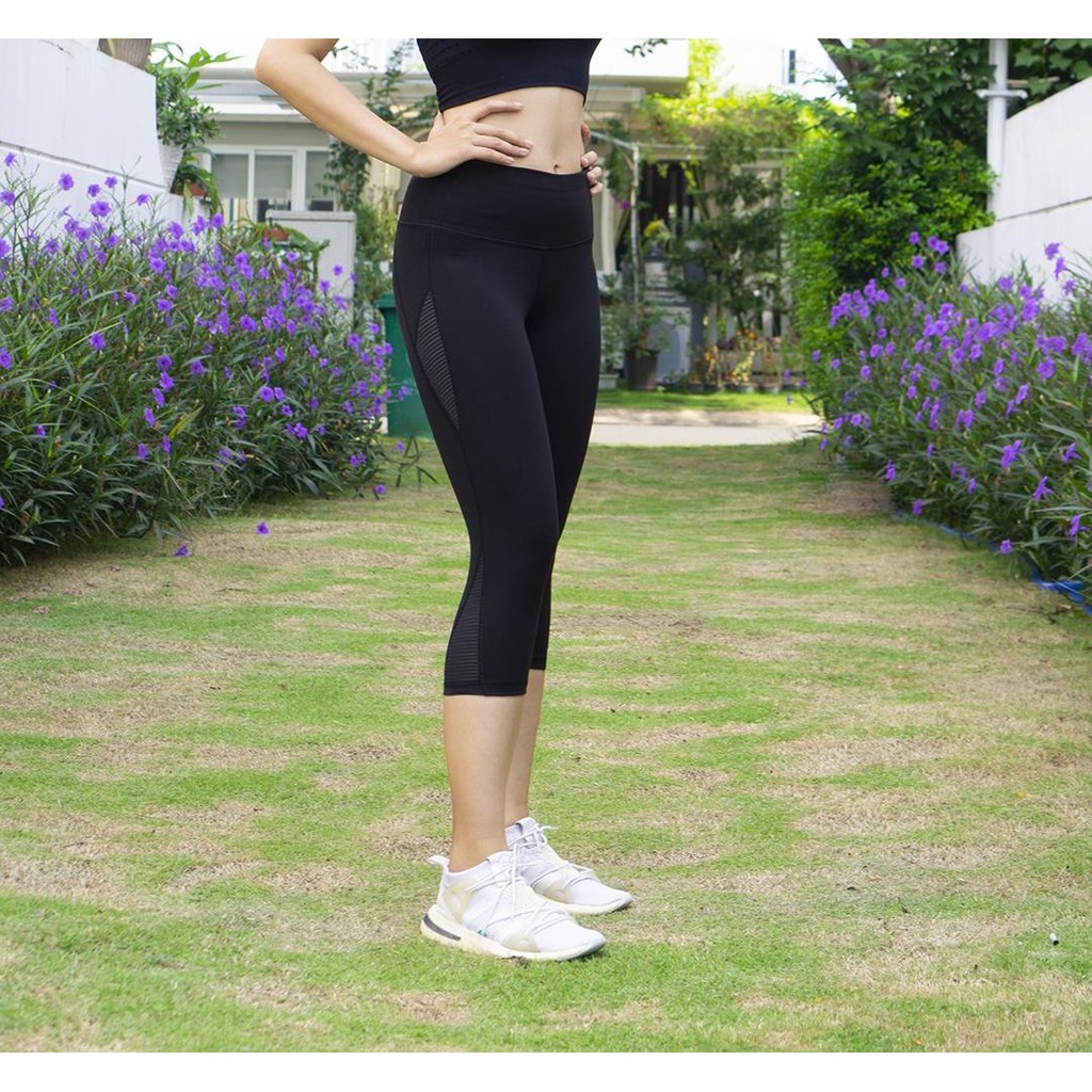 Quần Lửng Tập Gym Yoga Nữ ICADO Phối Lưới QL17