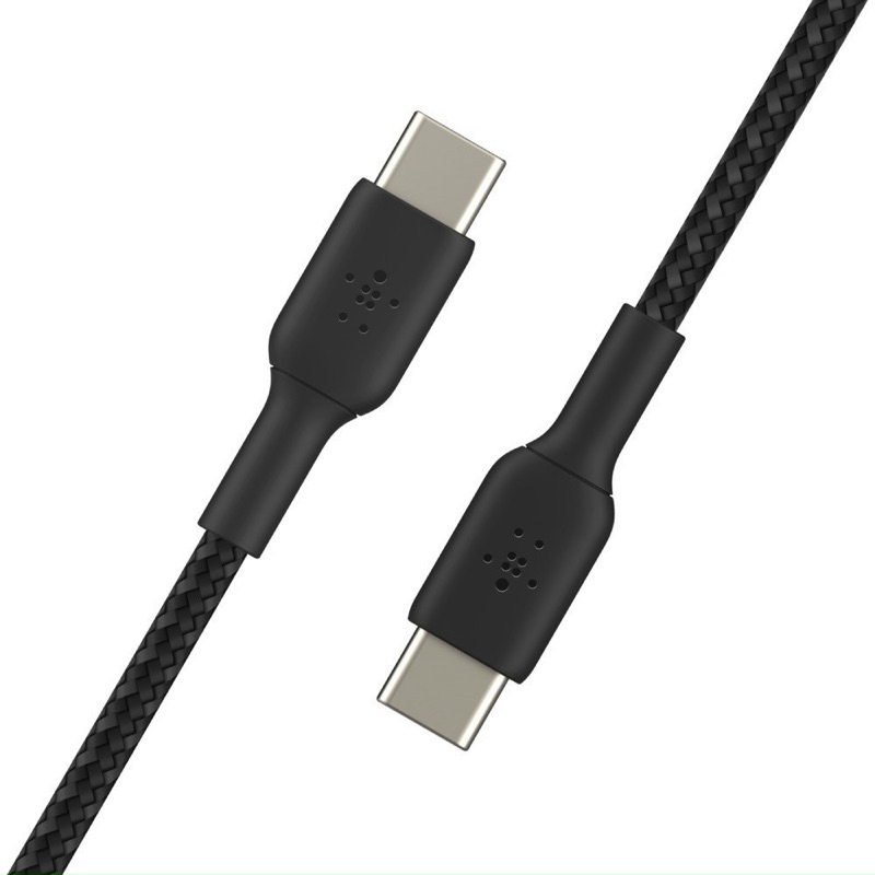 Cáp sạc nhanh 60W USB Type C - C BOOST↑CHARGE™ Belkin - CAB004 - Bọc Dù I - USBF - Dài 1M - Hàng Chính Hãng - Mới 100%: