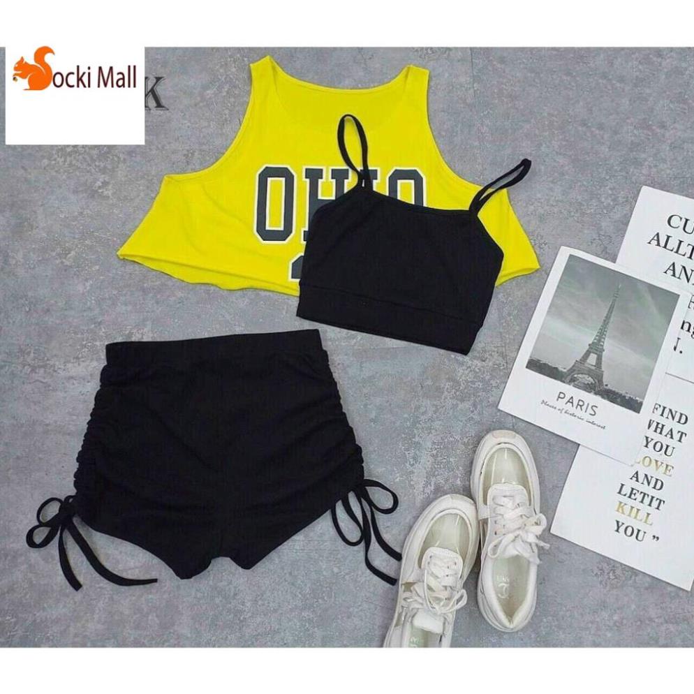Bộ sport body ôm, thời trang, sành điệu cho bé gái- Socnaukids