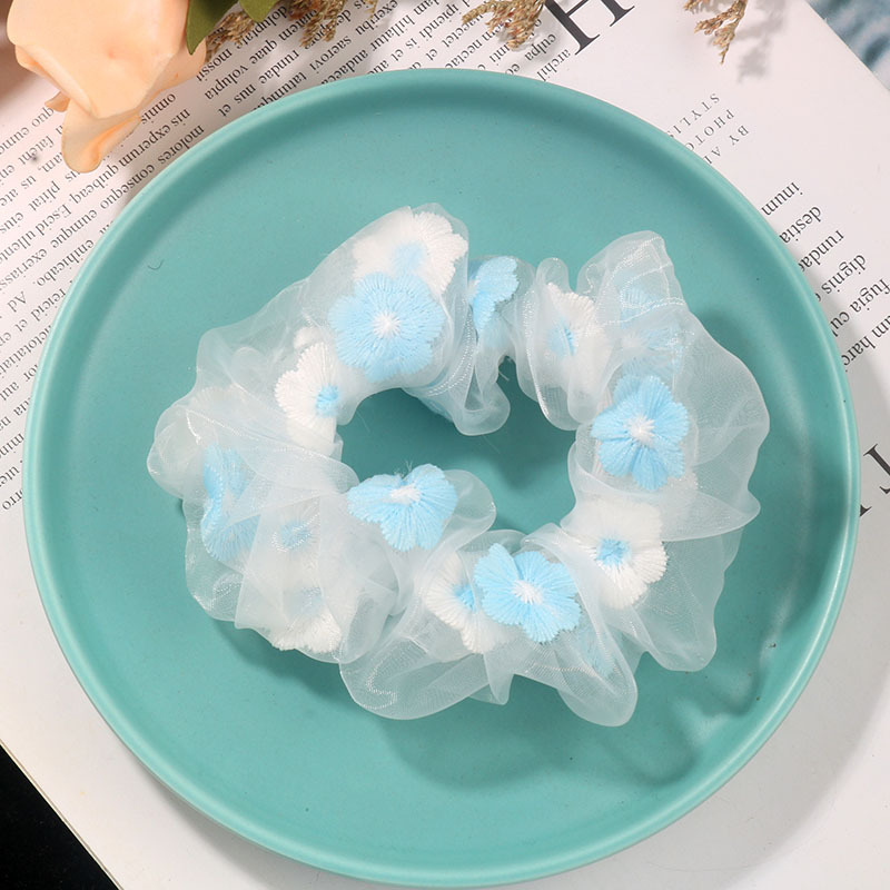 Dây buộc tóc lưới hoa tùy chọn màu sắc