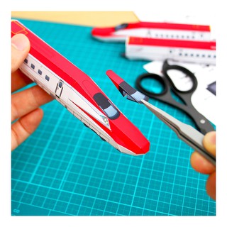 Mô hình giấy Xe lửa Tàu điện ngầm Shinkansen Series E6 Komachi Mini Version
